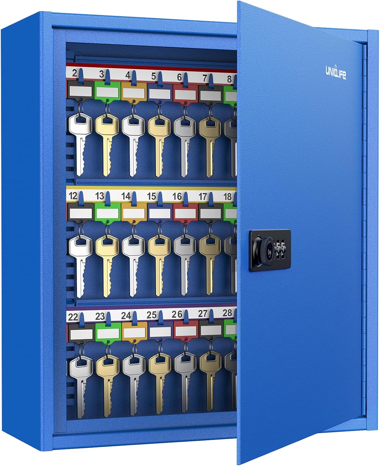 Uniclife 60 Keys Key Lock Box for Home Office & Company Use