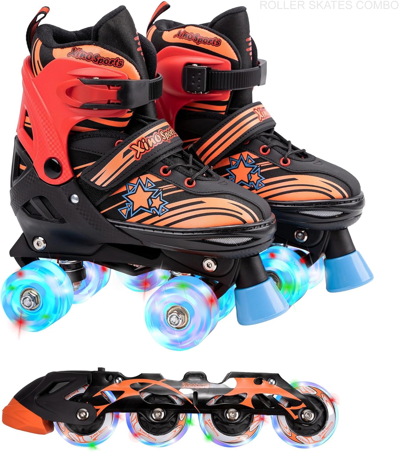 XINO SPORTS 2 in 1 Combo Roller Skates for Kids and Teens