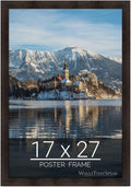 wallsthatspeak 17x27 Espresso Brown Picture Frame - Clean Display