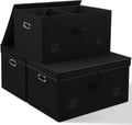 75 Quarts Extra Large Decorative Storage Bins with Lids - Collapsible