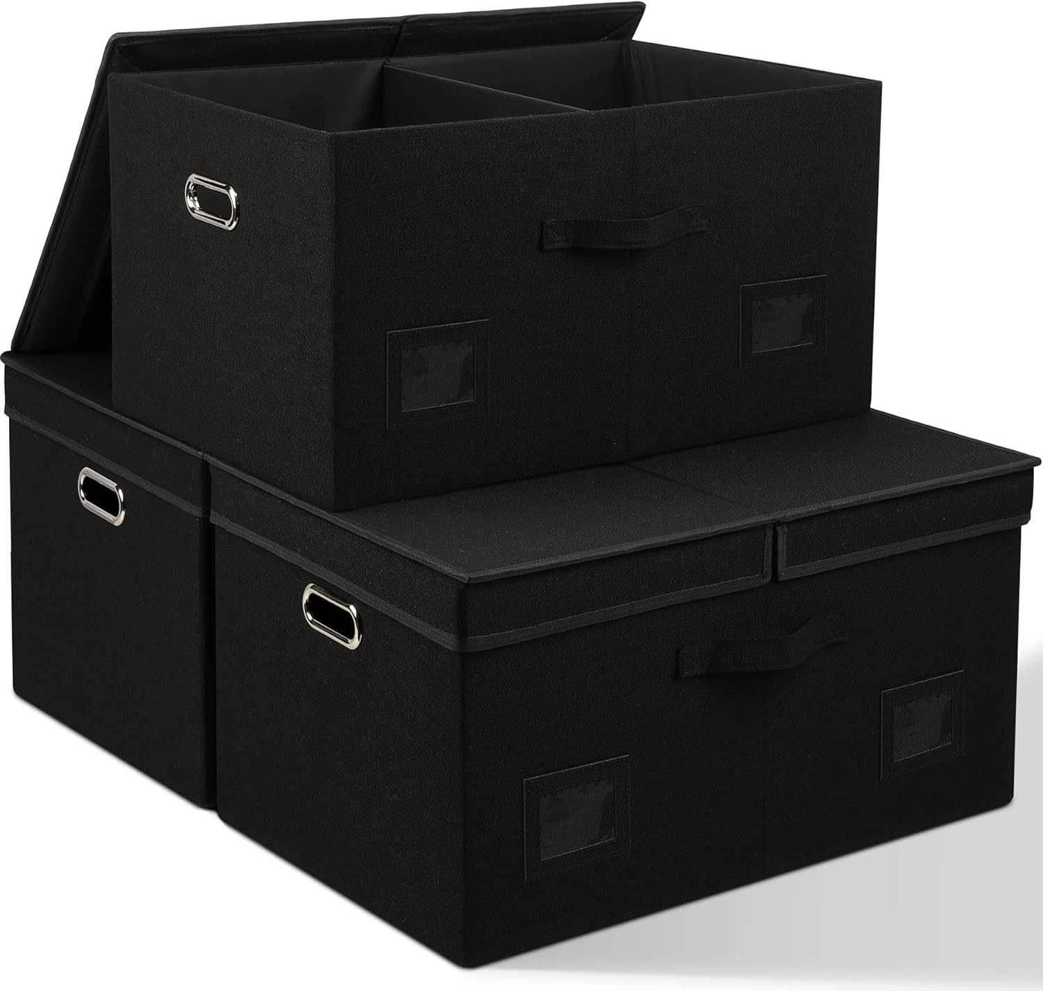 Extra Large Decorative Storage Bins with Lids for Organizing