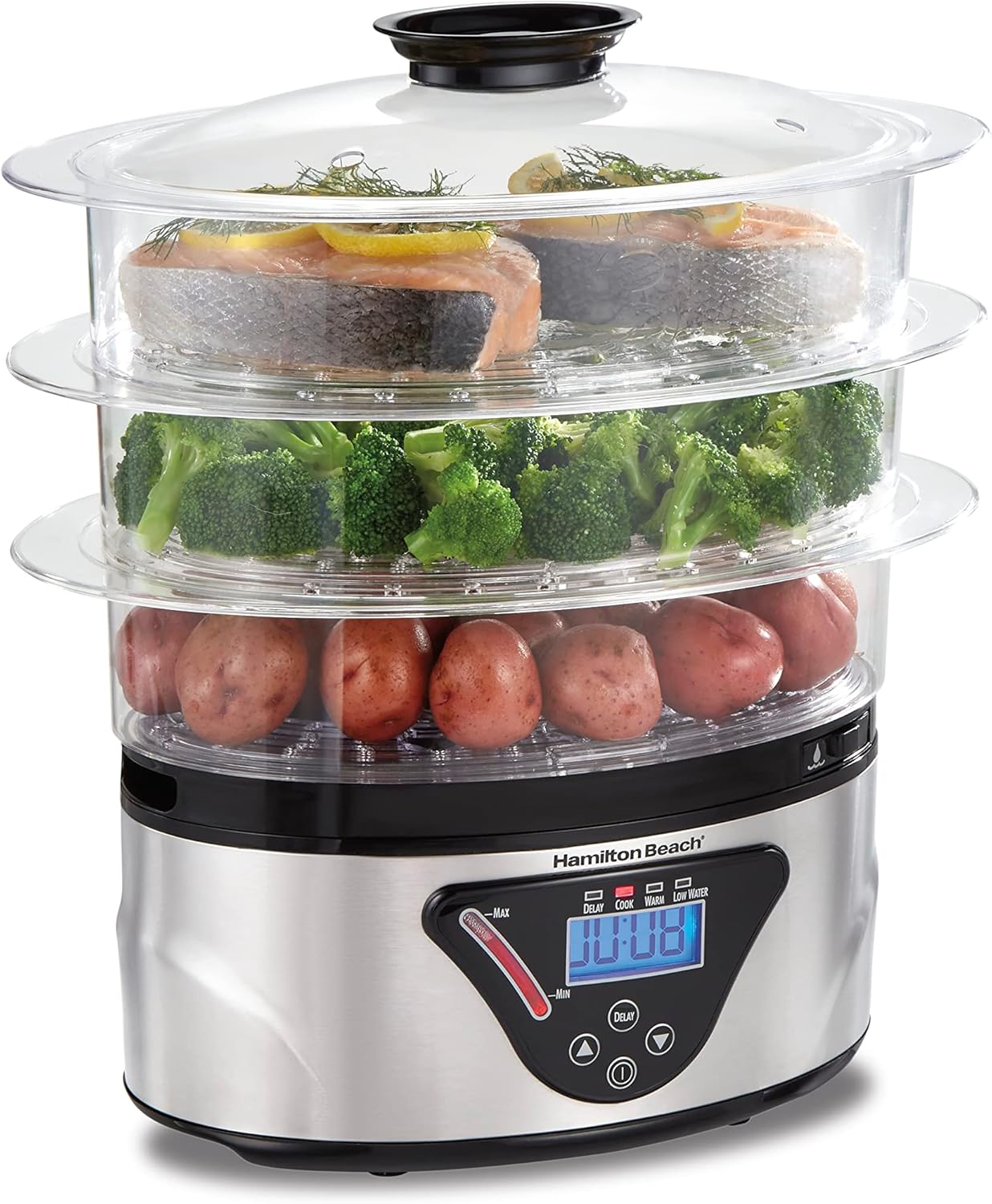Hamilton Beach Digital Electric Food Steamer for Healthy Cooking