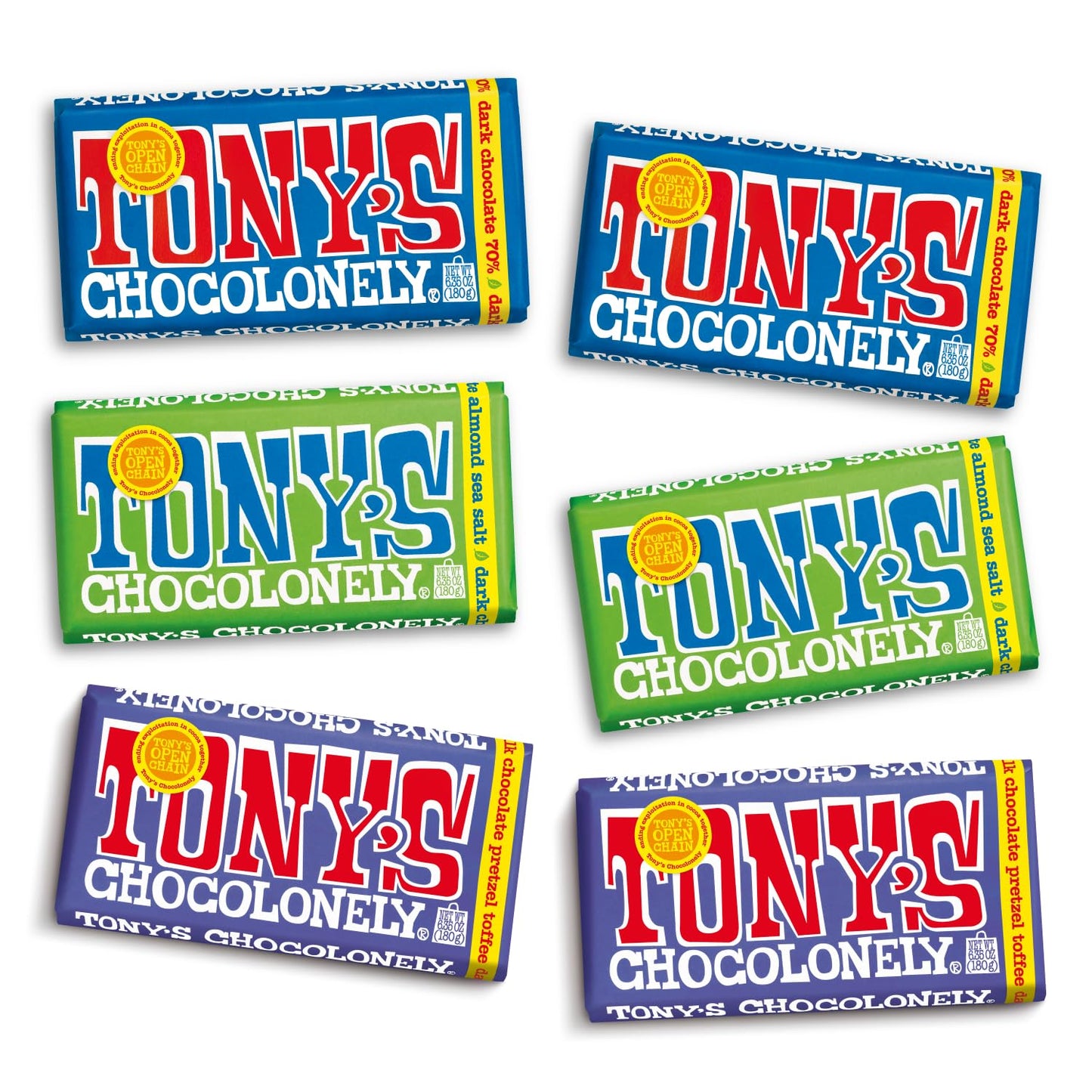 Tony's Chocolonely Dark Chocolate Bundle - Fairtrade Gift Idea