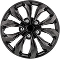 Spyder 16 in Gunmetal Grey Universal Hubcap Set of 4 - Sleek Upgrade