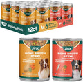 Jinx Bone Broth Stew for Dogs Variety Pack - Chicken & Salmon Pate