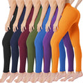 High Waisted Leggings for Women - 7-Pack Buttery Soft Tights
