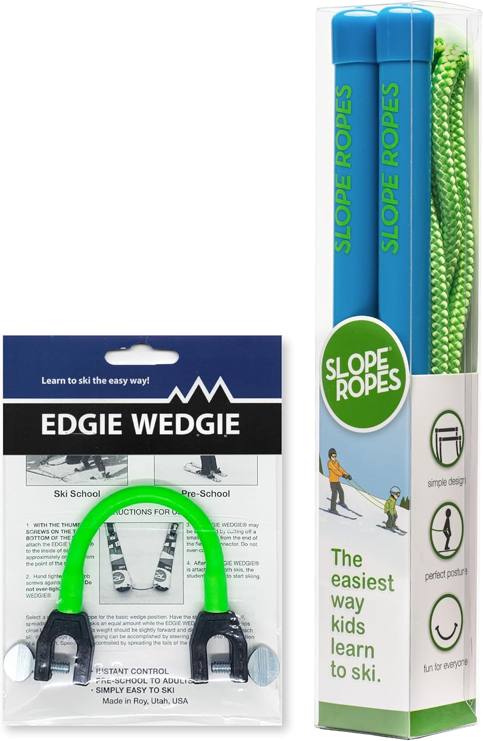 Edgie Wedgie Kids Ski Tip Connector for Easy Learning Fun