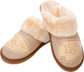 FOCO Womens NFL Team Logo Glitter Open Back Moccasin - Warm, Sparkly