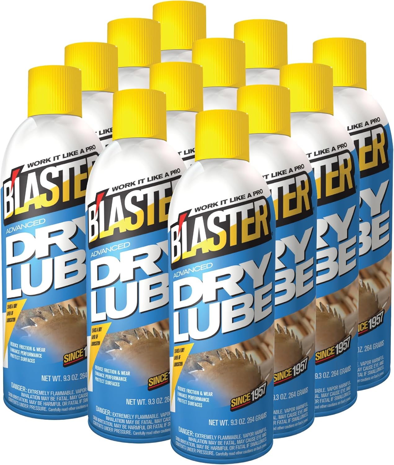 B'laster Advanced Dry Lube with Teflon for Superior Lubrication
