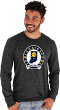 Blue 84 Indiana Pacers Tri-Blend Long Sleeve T-Shirt - Fan Staple