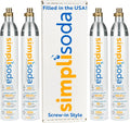 SodaStream Blue Compatible CO2 Canisters - Set of 4 | Refill with Ease!