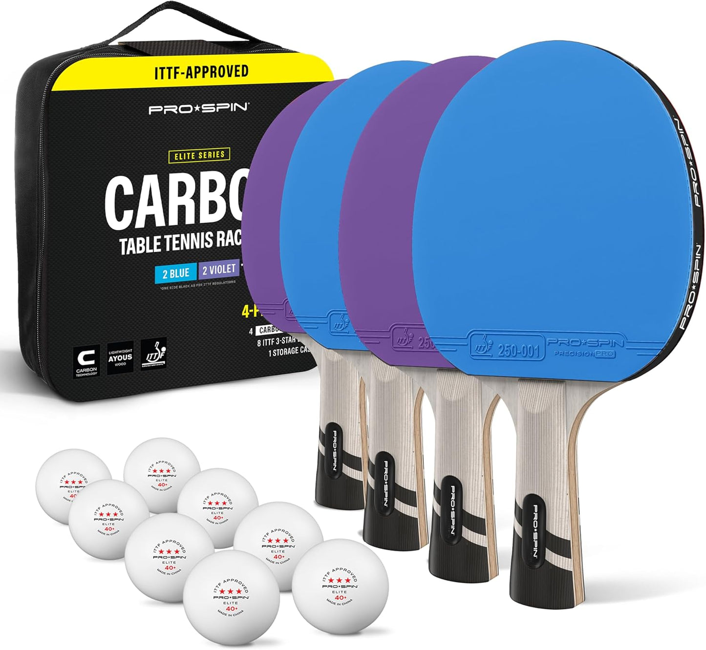 PRO SPIN Ping Pong Paddles for Superior Control and Performance