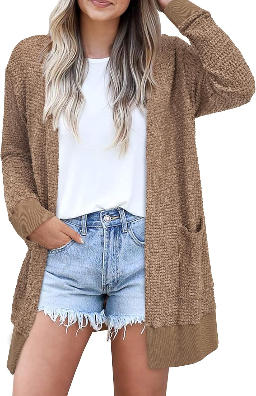 Lightweight Open Front Cardigan Sweater for Women - Casual Style