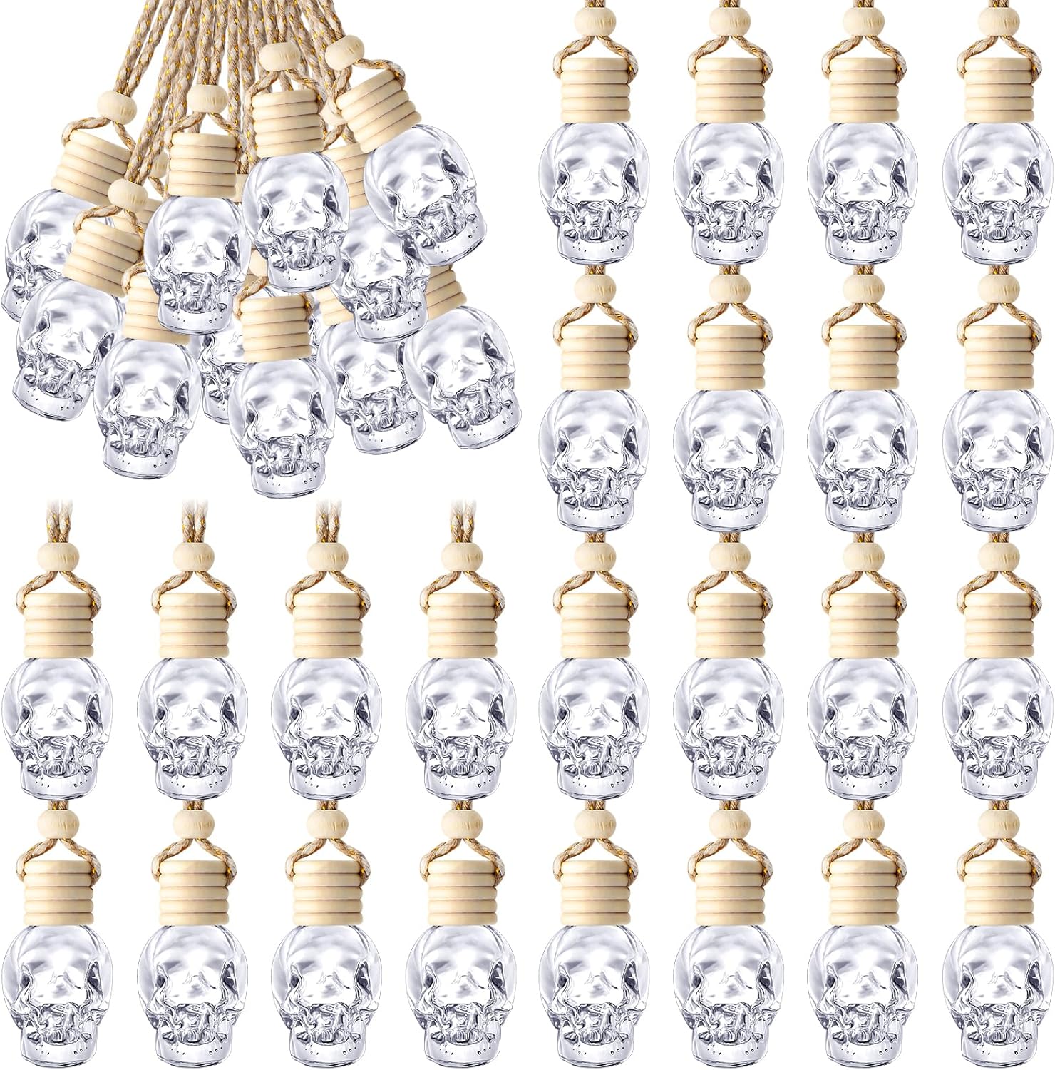 Skeleton Car Air Freshener Bottle Set - Fragrance On-The-Go