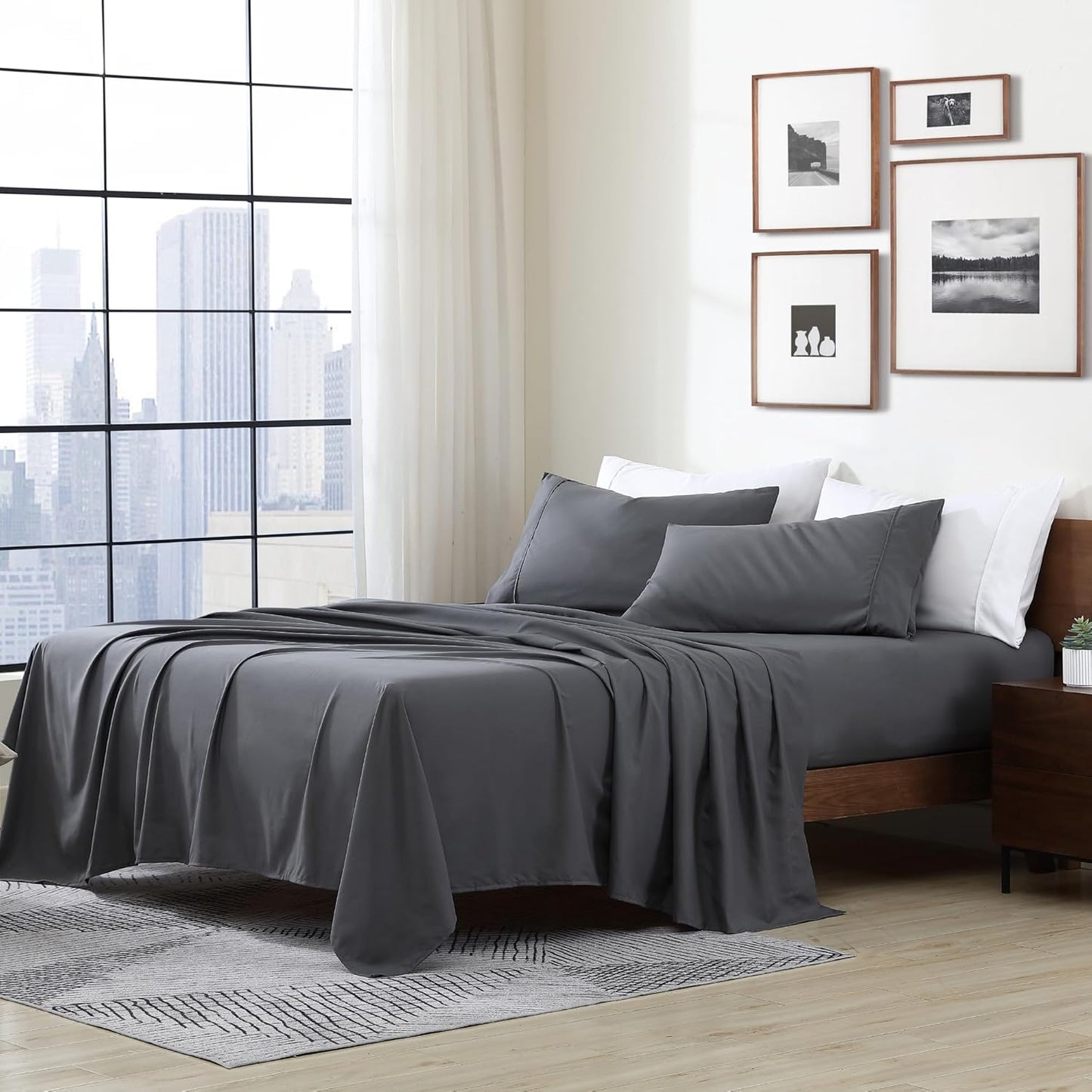 Ultra Soft Hypoallergenic Microfiber Bedding Sheet Set for Comfort