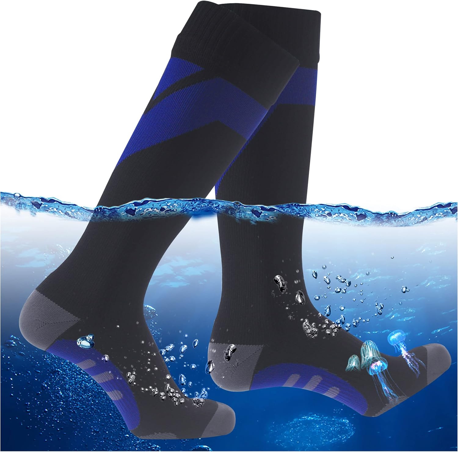 Waterproof Breathable Knee High Socks for Kayaking and Fishing