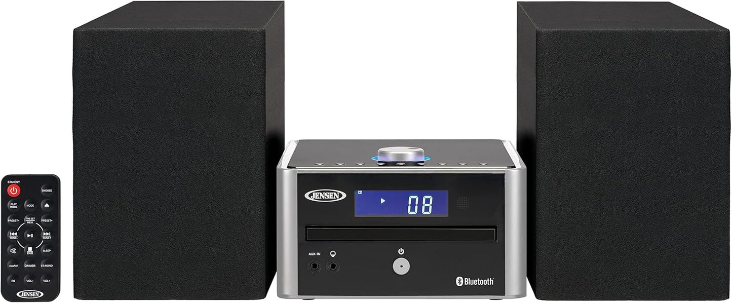 Jensen JBS-210 Bluetooth Stereo Shelf System with CD Player