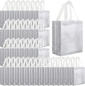 Eccliy 80 Piece Reusable Gift Bags Set (Medium) - Shiny Laser Tote