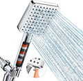Filtered Shower Head 6 Modes High Pressure Handheld - Mineral Filtered
