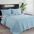 HOMBYS Oversized King Bedspreads 128x128 Quilt Set for All Seasons