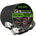 Cat6 Outdoor Ethernet Cable 200ft - 23AWG Pure Copper, Direct Burial