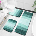 OLANLY Bathroom Rugs Sets 3 Piece - Plush Microfiber Bath Mat Set