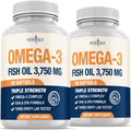 Triple Strength Omega 3 Fish Oil 3750 mg - High EPA & DHA Support