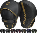 Curved Maya Hide Focus Mitts for Coaches - RDX Precision Pads