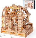 ROKR 3D Wooden Puzzles Marble Travel London - Mechanical Marble Run