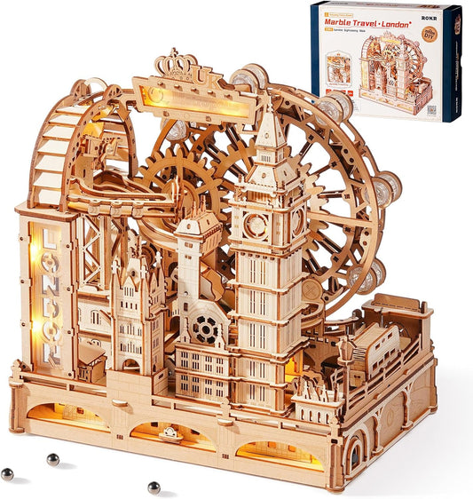 ROKR 3D Wooden Puzzles for Adults - Marble Travel London Fun