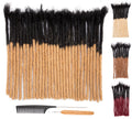 DAIXI 8 in 30-Strand 0.8cm Dreadlock Extensions T1B/27 Blonde Tips