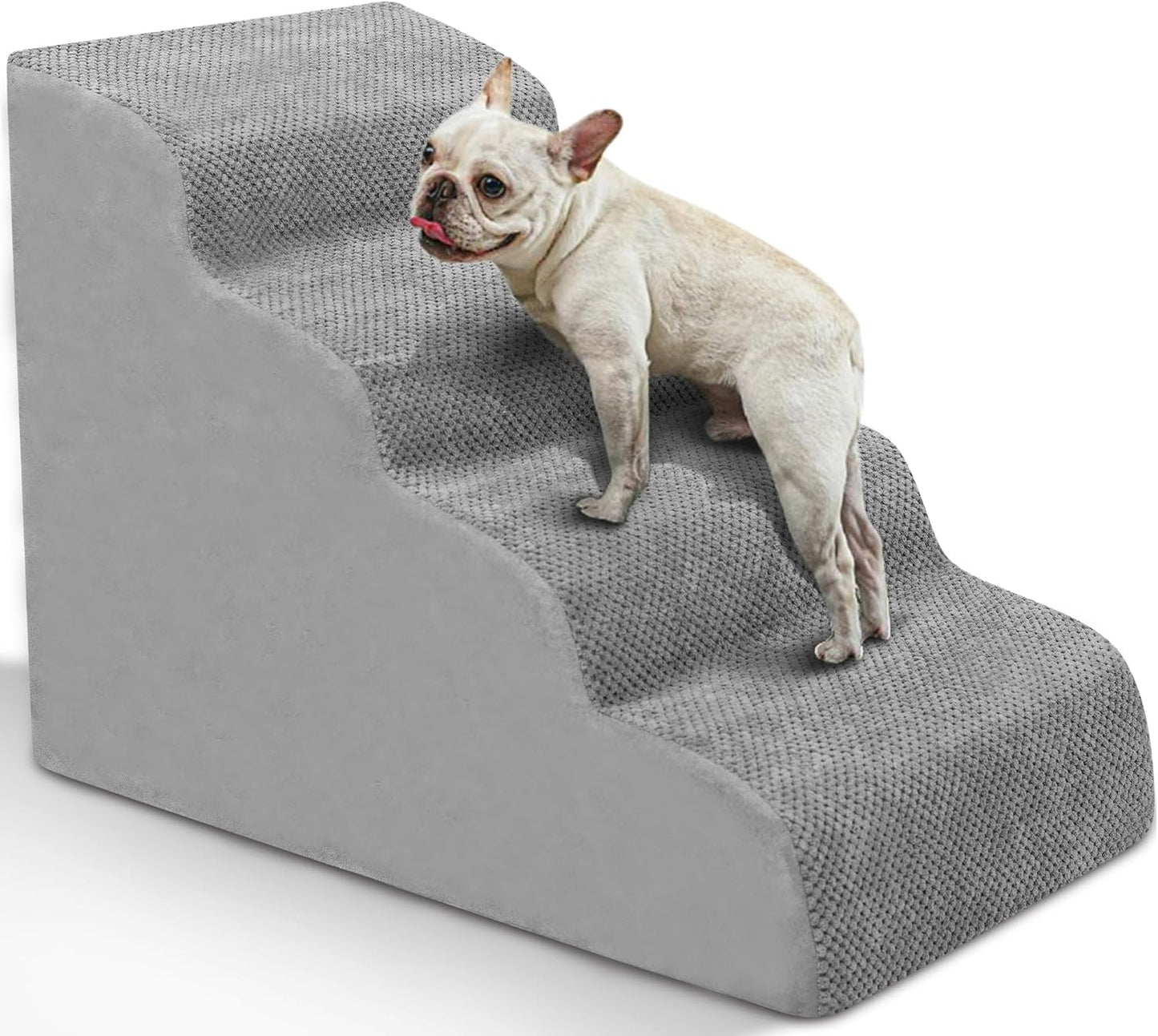 Heeyoo Dog Stairs for Small Dogs - High Density Foam Ramp