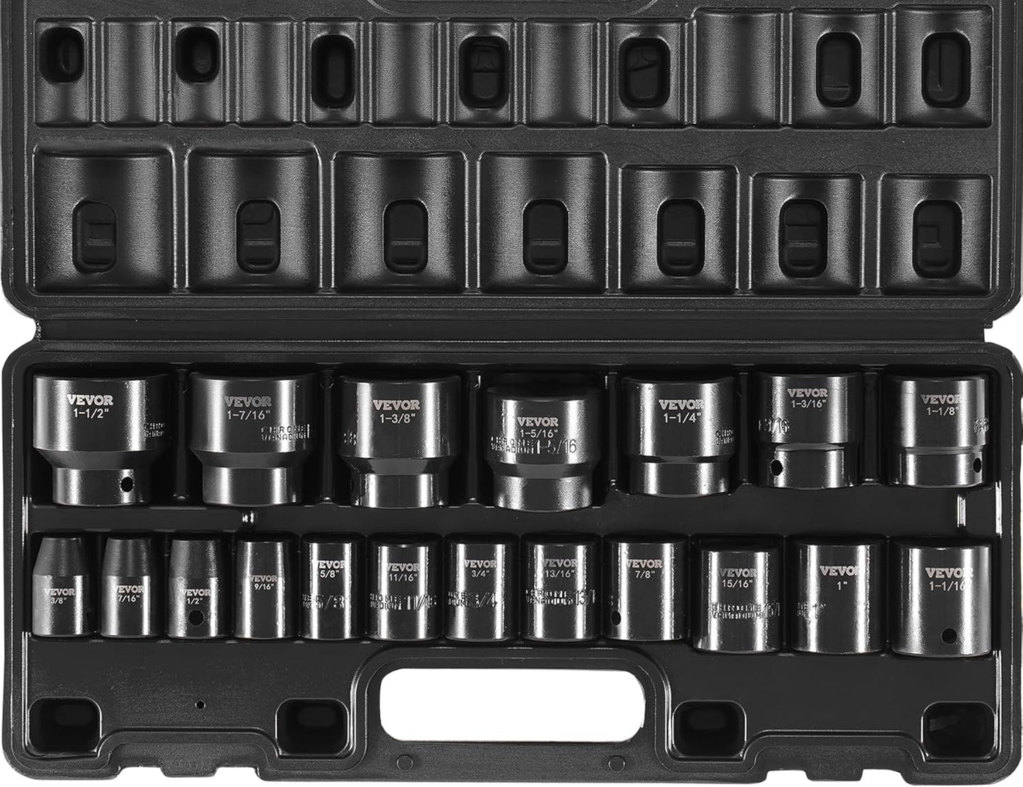 VEVOR 19-Piece Impact Socket Set for Heavy-Duty Applications