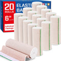 Elastic Bandage Wrap 6 in 20 Pack - Compression Wraps for Legs