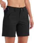 Women's 7ft Quick Dry Golf Hiking Shorts - Water Resistant Fit