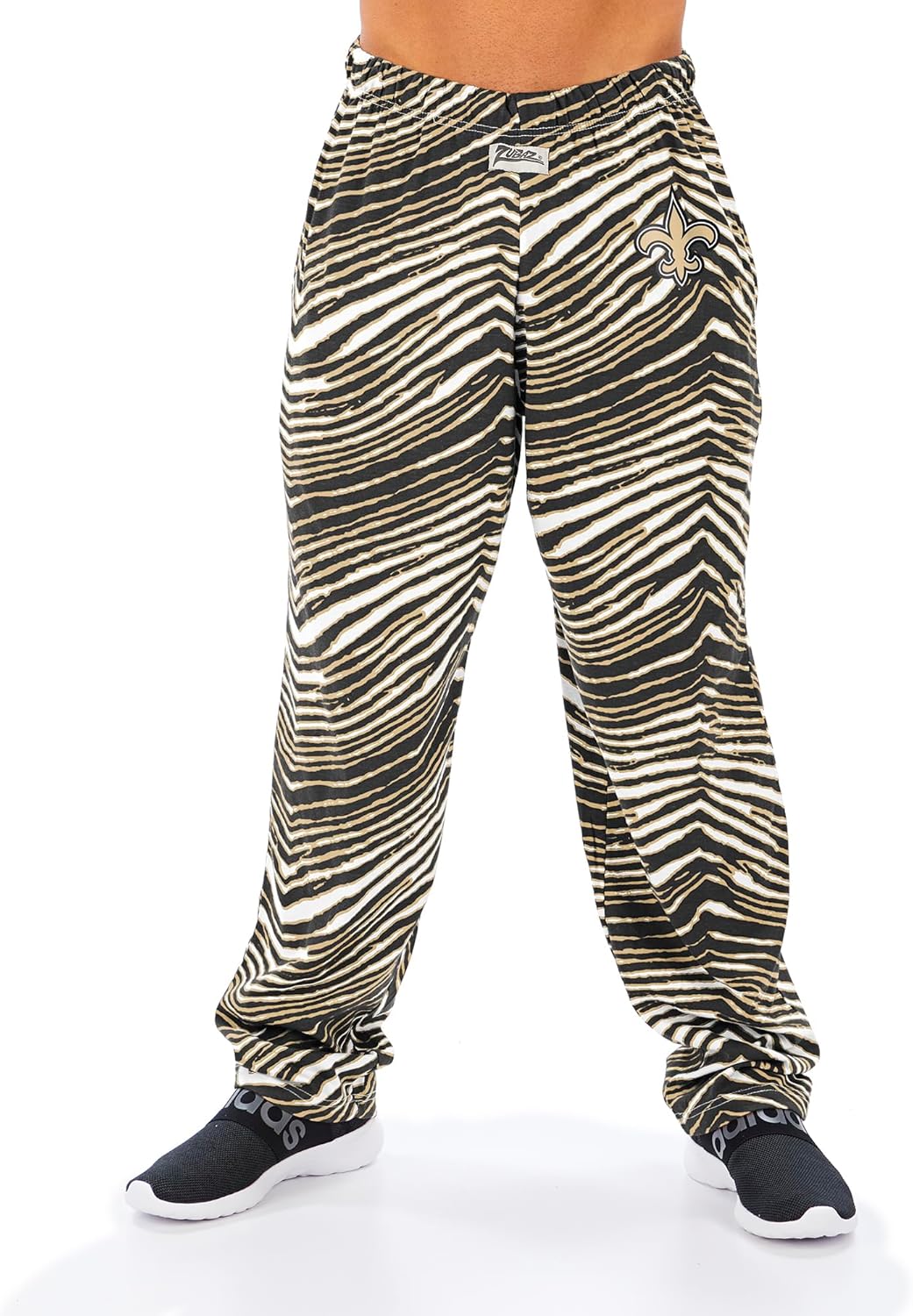 Zubaz Men's Zebra Track Pant for Ultimate Team Pride