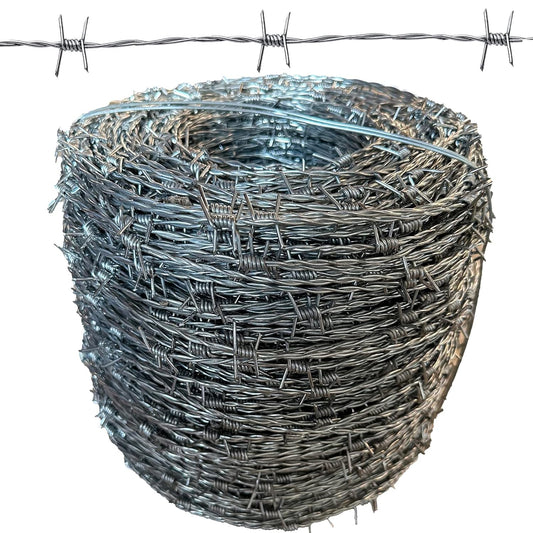 1200 FT Barbed Wire Fence - 15 Gauge, 4 Pt. Style, Durable