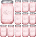 WELLIFE Pink Mason Jars 32 oz for Safe Storage and DIY Crafts