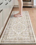 DEXI Kitchen Floor Mats Cushioned Anti Fatigue Runner - Retro Floral