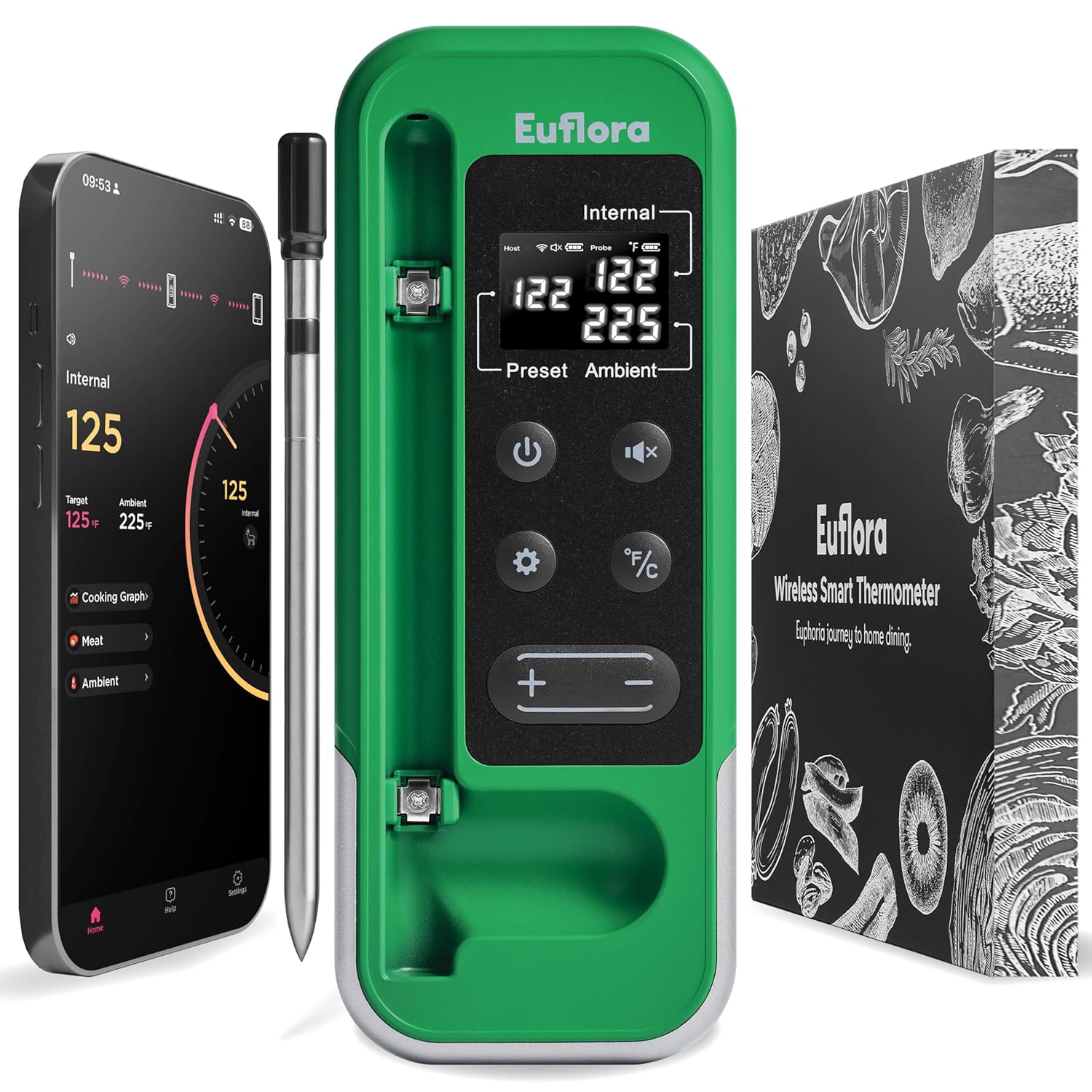 800FT Bluetooth Meat Thermometer - Master Every BBQ!