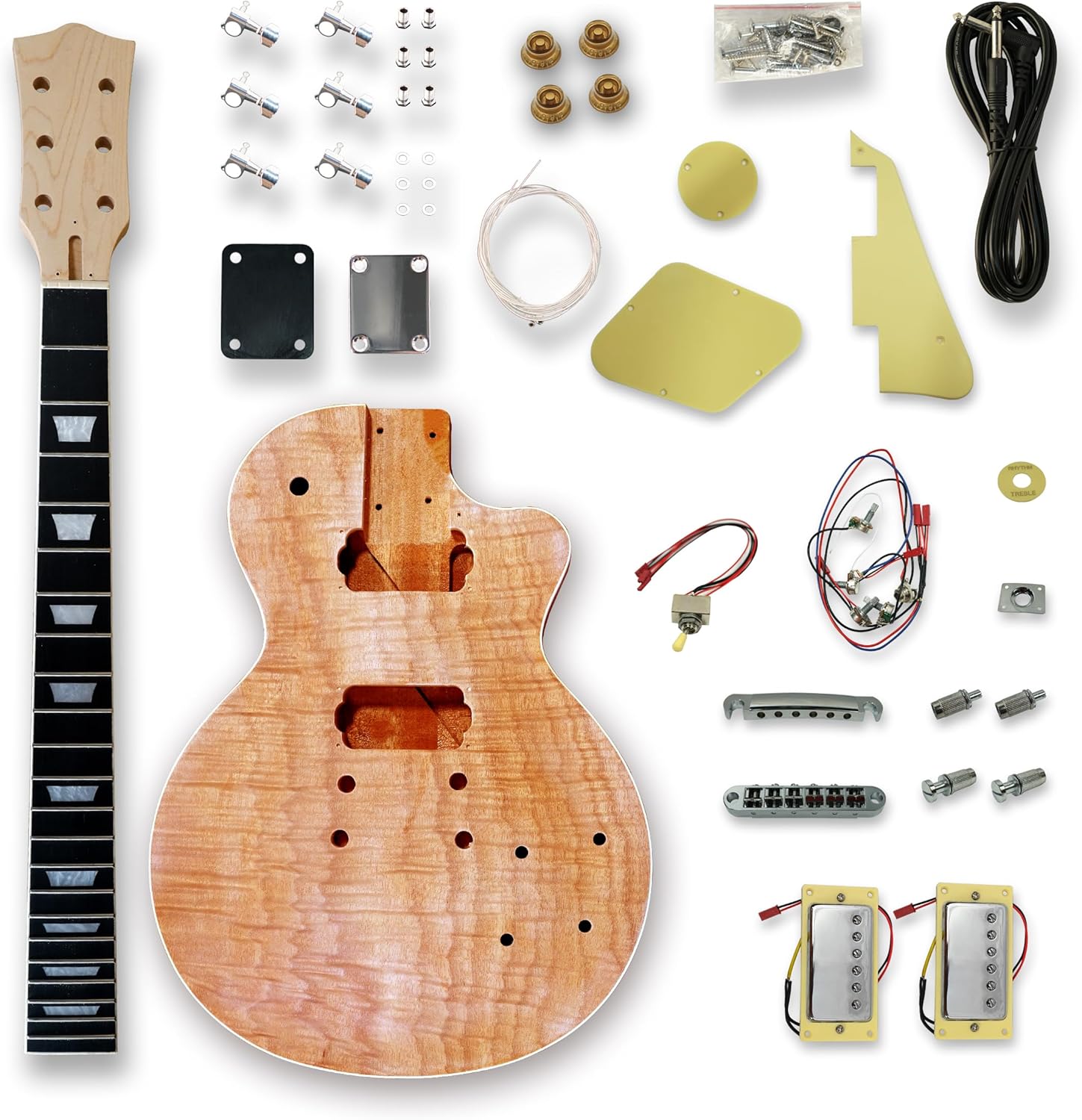 BexGears DIY Electric Guitar Kits with Okoume Wood Body