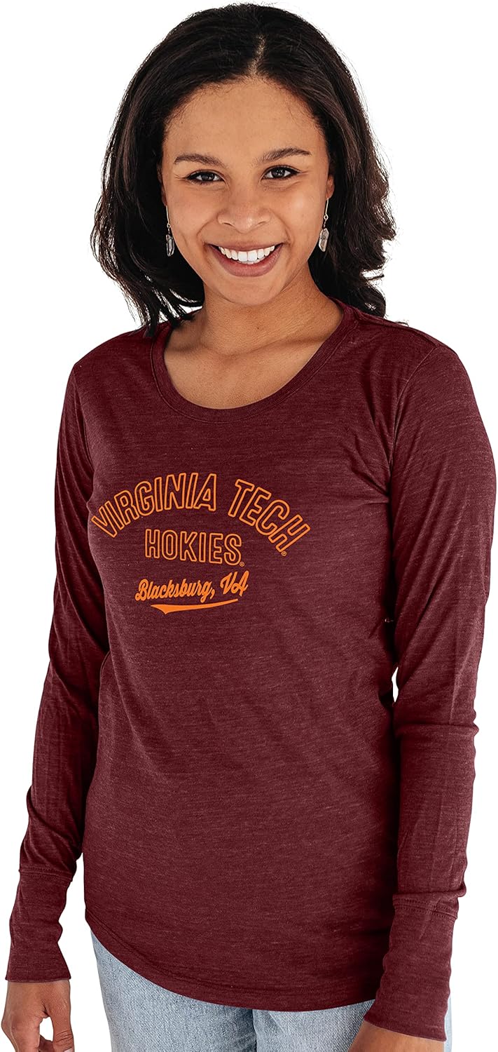 Virginia Tech Hokies Women's Tri-Blend Long Sleeve T-Shirt