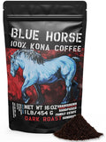 Blue Horse 100% Kona Coffee Dark Roast Ground - Farm Fresh Flavor