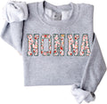 Personalized Embroidered Applique Grandma Sweatshirt for Women