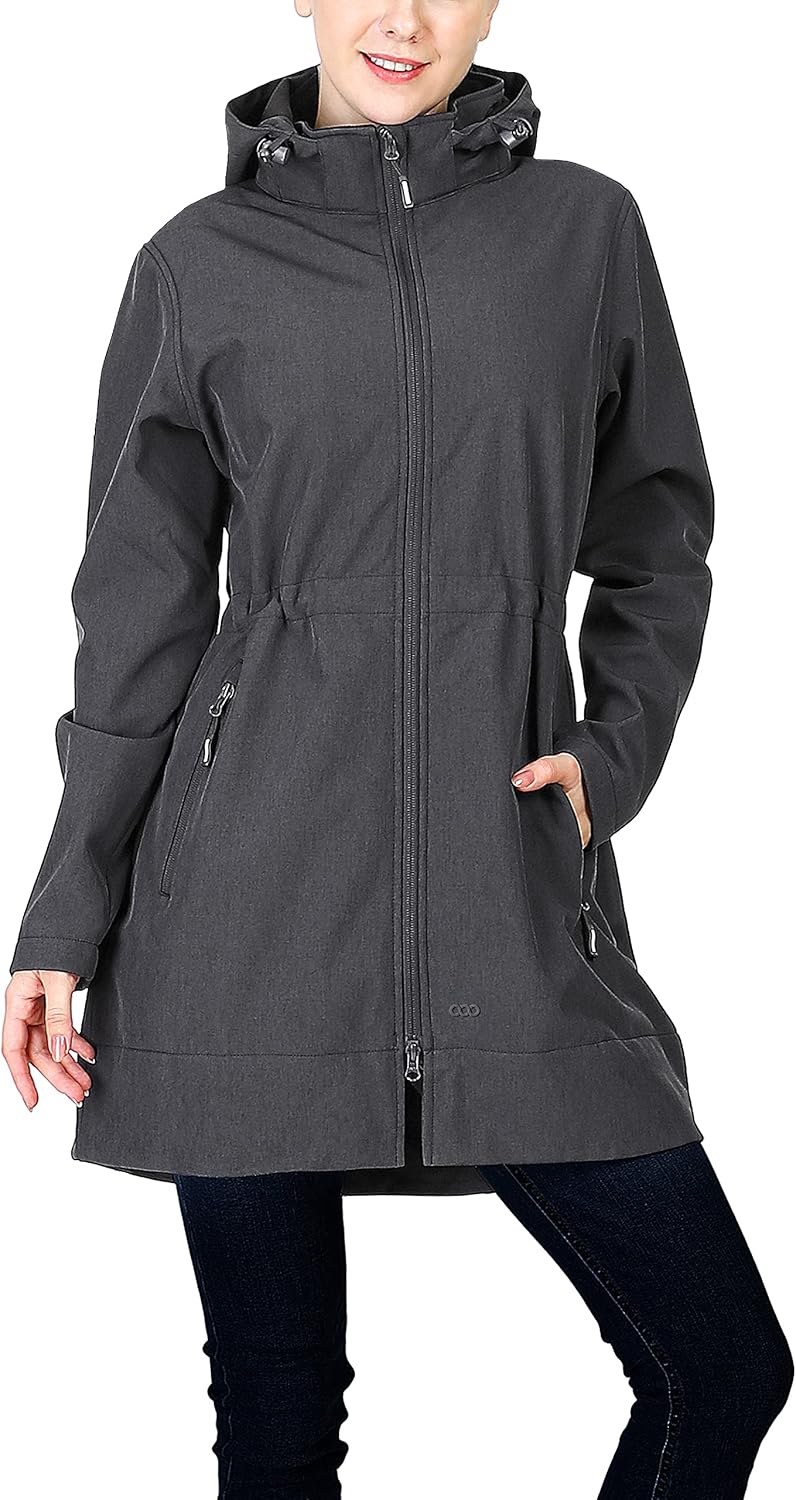33,000ft Women's Waterproof Softshell Long Rain Jacket Review