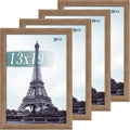 VCK 13x19 Picture Frame Set of 4 - Walnut Poster Frames