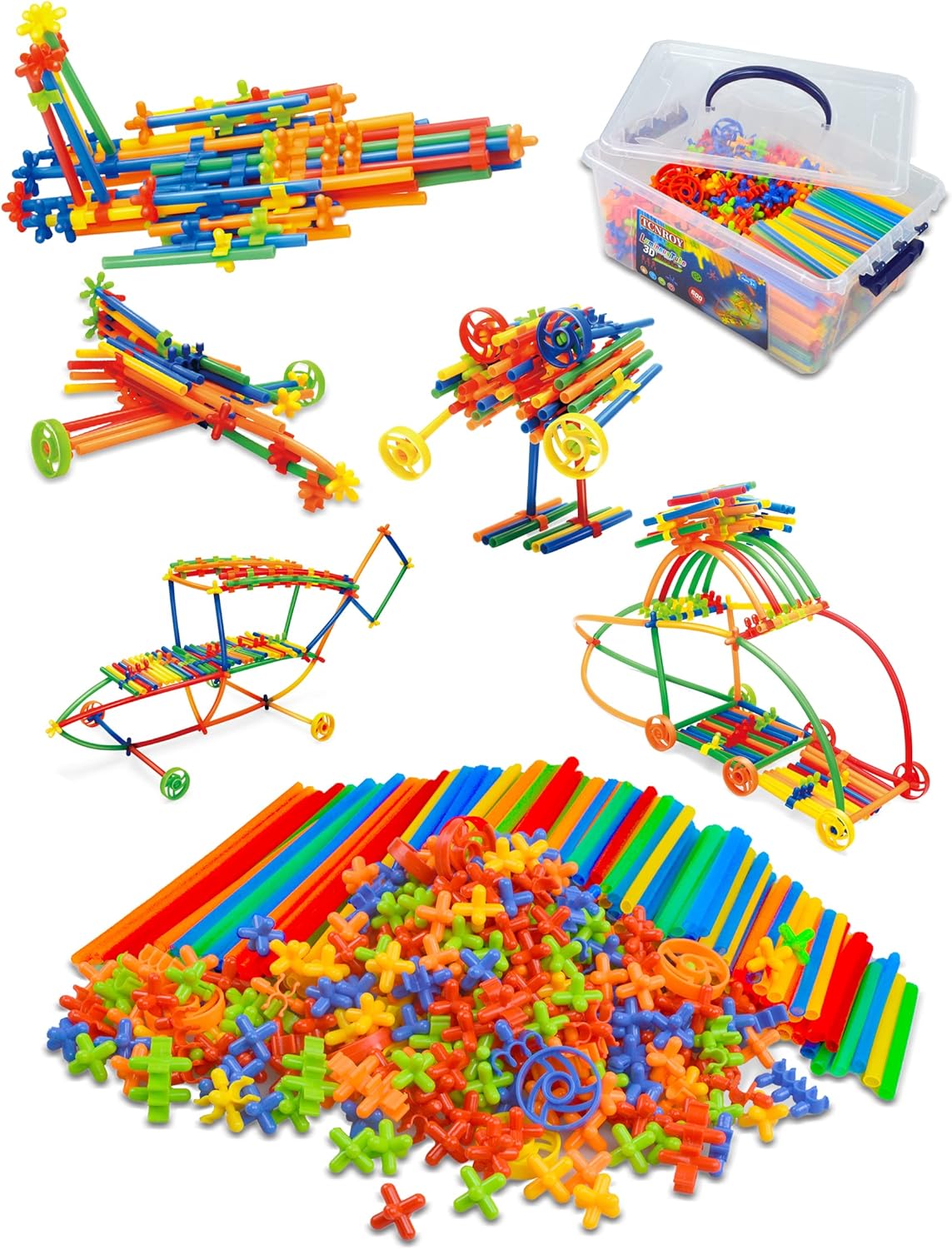 600PCS STEM Building Toys for Kids - Develops Motor Skills