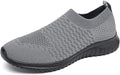 TIOSEBON Men's Comfortable Soft Walking Knit Slip-on Sneakers
