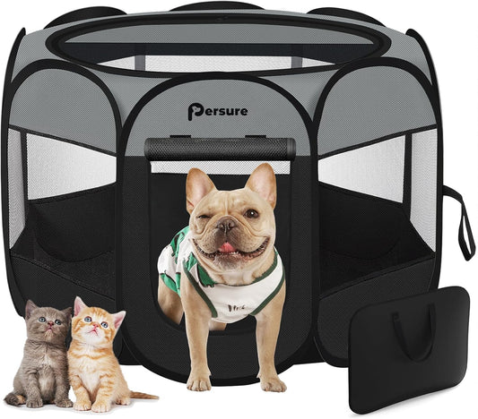 Portable Dog Cat Playpen for Travel & Recovery