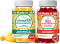 Vitamin D3 and B12 Gummies Bundle - Immunity, Bone & Energy Support